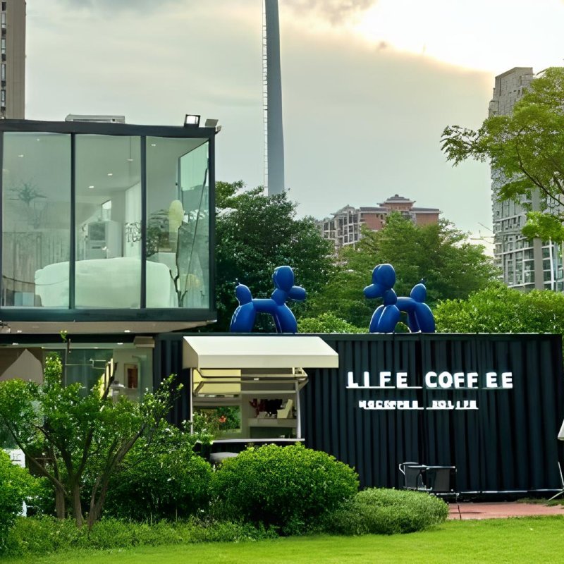 foldable house in Commercial & Tourism use